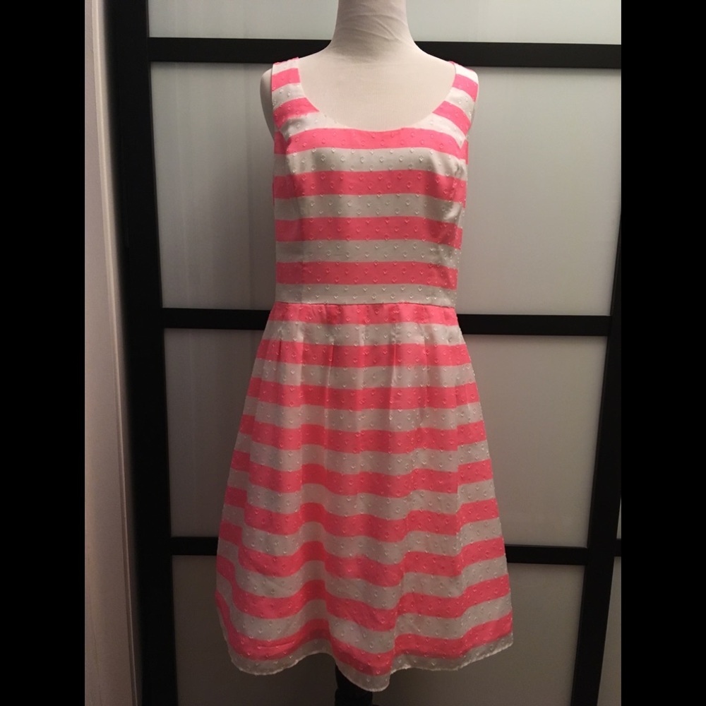 Lilly Pulitzer Nautical Striped Neon Scoop Dress